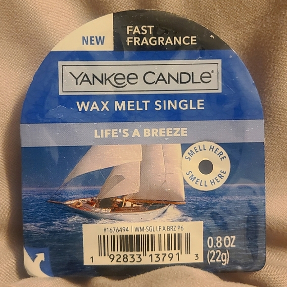 Yankee Candle Tart Wax Melt - Brand New and Sealed - Life's a Breeze - Picture 1 of 2